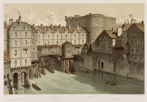 Mały Chatelet i mały mostek autorstwa Theodor Josef Hubert Hoffbauer