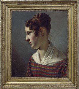 portret dziewczyny autorstwa Theodor Leopold Weller
