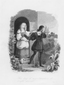 Nadszedł dzień mojego wyjazdu, frontyspis z „Frankensteina” Mary Shelley (1797-1851) rytowany przez Williama Chevaliera (1804-1866)