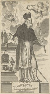 H. Albinus van Angers św. Albinusa. Biskup i Spowiednik (tytuł na obiekcie)