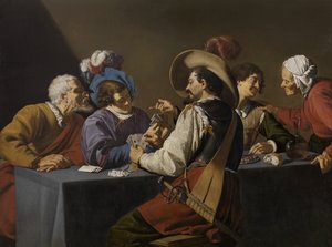 Karty do gry (olej na płótnie)
