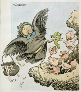 Oto dzieci z jedzeniem? autorstwa Theodor Kittelsen