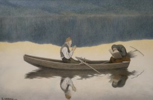 Nad morzem i rzeką autorstwa Theodor Kittelsen