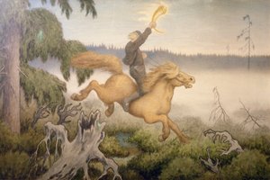 Złoty Róg autorstwa Theodor Kittelsen