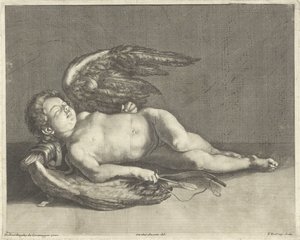 Śpiący Amor autorstwa Theodor Vercruys