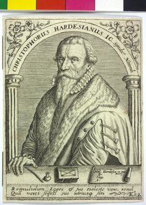 Christoph Hardesheim autorstwa Theodor de Bry