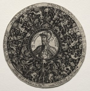 Projekt naczynia z medalionami autorstwa Theodor de Bry