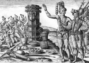 Indianie z Florydy autorstwa Theodor de Bry