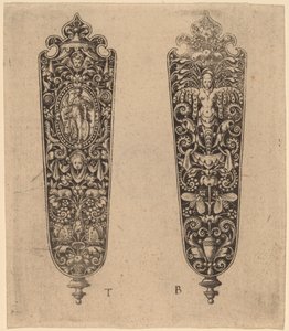 Ozdoba na rękojeść noża autorstwa Theodor de Bry