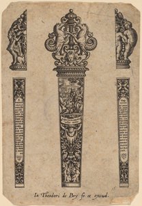 Ozdoba na rękojeść noża autorstwa Theodor de Bry