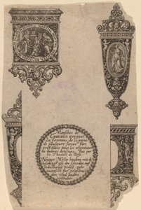 Ozdoba na rękojeść noża autorstwa Theodor de Bry