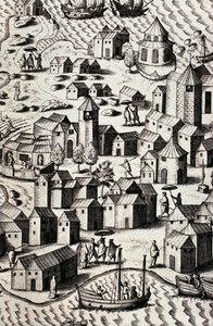 Port Makao W Chiny autorstwa Theodor de Bry