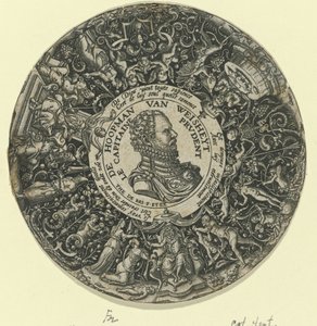Portret Wilhelma I, księcia Orange De Hoopman van Weisheyt / Le Capitaine Prudent (tytuł na obiekcie) autorstwa Theodor de Bry