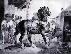 Kuźnia (lito) autorstwa Theodore (after) Gericault