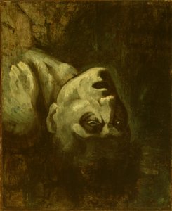 Głowa topielca, ok. 1819 (olej na papierze na płótnie) autorstwa Theodore (circle of) Gericault