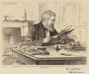 Gwiazdy Dnia, Szanowny Sir Stafford Northcote, Baronet, MP, DCL, GCB autorstwa Theodore Blake Wirgman