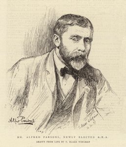 Pan Alfred Parsons, nowo wybrany ARA autorstwa Theodore Blake Wirgman