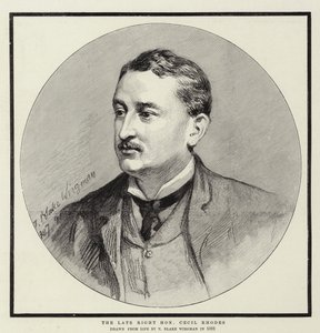 Późny prawicowy szanowny Cecil Rhodes autorstwa Theodore Blake Wirgman