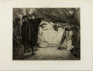 O psie spartański, płyta piętnasta od Otella autorstwa Théodore Chassériau