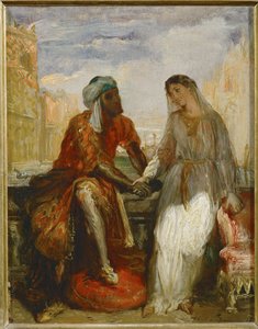 Otello i Desdemona w Wenecji ... autorstwa Théodore Chassériau