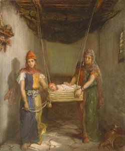 Scena w żydowskiej dzielnicy Konstantyna autorstwa Théodore Chassériau