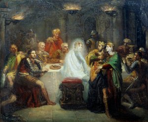 Spektrum Banco Illustration do utworu Williama Szekspira „Makbet”. Obraz Theodore Chasseriau (1819-1856) 1854 Reims, Musee des Beaux Arts autorstwa Théodore Chassériau