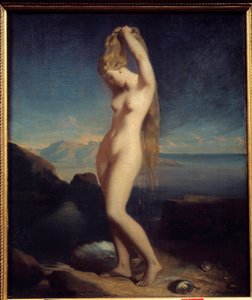 Venus anadyomene lub Venus Marine Painting autorstwa Theodore Chasseriau (1819-1856) 1838 Nd. 0,65 x 0,55 m²
