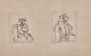 Antiope zgwałcona przez Jowisza pod postacią satyra autorstwa Theodore Gericault