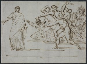 Zabójstwo Tyberiusza autorstwa Theodore Gericault
