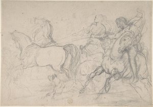 Woźnica i jeździec autorstwa Theodore Gericault
