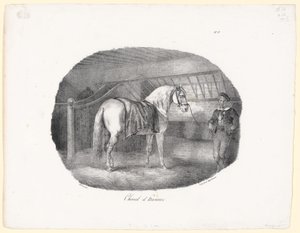 Koń hanowerski (A Hanoverian Horse) autorstwa Theodore Gericault