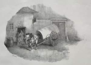 Koń powozowy wyciągnięty z mułów autorstwa Theodore Gericault