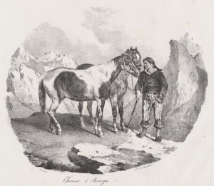 Konie z Owernii (Auvergne Horses) autorstwa Theodore Gericault
