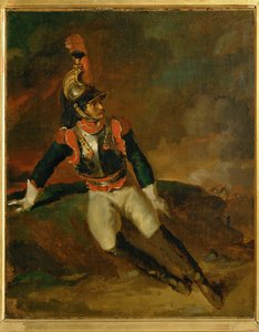 Cuirassier blesse, szkic ... autorstwa Theodore Gericault