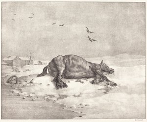 Martwy koń autorstwa Theodore Gericault