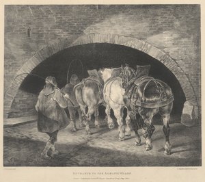 Wejście na nabrzeże Adelphi autorstwa Theodore Gericault
