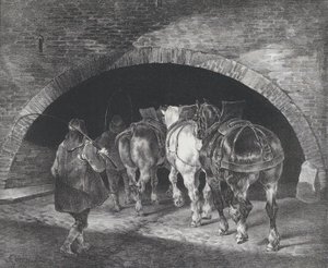 Wejście do nabrzeża Adelphi, 1821 autorstwa Theodore Gericault