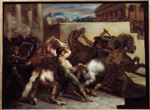 Darmowe wyścigi konne w Rzymie Obraz Theodore Gericault (1791-1824) 1817 Nd. 0,45x0,6m² autorstwa Theodore Gericault