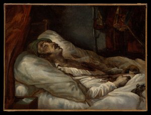 Generał Letellier na łożu śmierci autorstwa Theodore Gericault