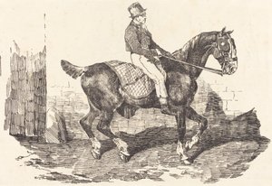 Pan młody na koniu powozowym autorstwa Theodore Gericault