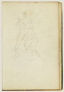 Grupa trzech postaci autorstwa Theodore Gericault