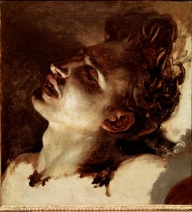 Głowa martwego młodzieńca Obraz Jean Louis Theodore Gericault (1791-1824) XIX-wieczne słońce. 31x33 cm Rouen, Muzeum Sztuk Pięknych autorstwa Theodore Gericault