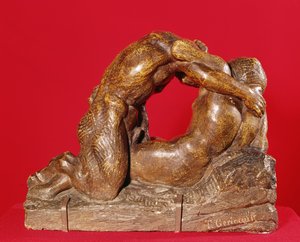 Jupiter i Antiope (pierwsza strona), ok. 1818 (kamień z brązową patyną)