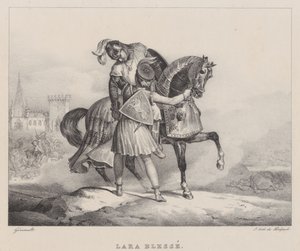 Lara ranna (Lara Wounded) autorstwa Theodore Gericault