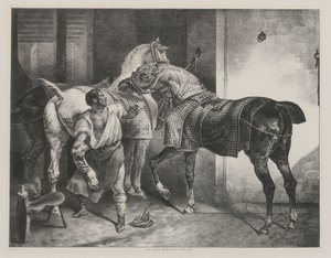 Angielski kowal (The English Farrier) autorstwa Theodore Gericault