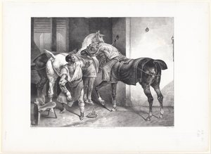 Angielski kowal (The English Farrier) autorstwa Theodore Gericault