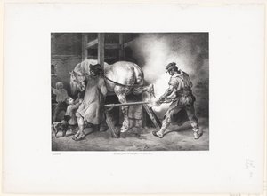 „Le Maréchal flamand” (Flamandzki kowal) autorstwa Theodore Gericault