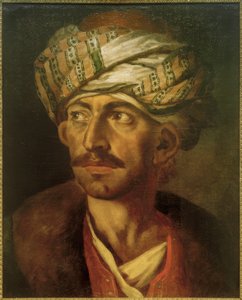 Portret męski (prawdopodobnie Mustafa) autorstwa Theodore Gericault
