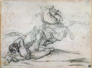 Mameluke spadający pod koniem autorstwa Theodore Gericault
