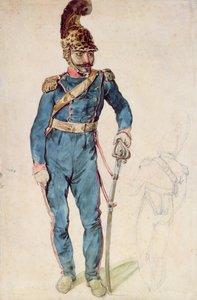 Mustapha, sługa Gericaulta, w mundurze pułkownika Bro autorstwa Theodore Gericault